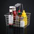 Thumbnail image #3 for American Metalcraft Rectangular Chrome Wire Serving Basket with Double Handles, 9 x 7 x 5 Inches