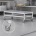 Thumbnail image #3 for Fermostock Mobile Aluminum Louvered Dunnage Rack with 5-Inch Casters, 52 x 14 x 17 Inches