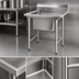 Thumbnail image #3 for Eagle Group 314 Series 1-Compartment Sink with 18 Inch Left Drainboard, 304 Stainless Steel, 38-7/8 Inch Wide