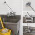 Thumbnail image #3 for BK Resources WorkForce Splash-Mounted Mop Sink Service Faucet with Vacuum Breaker, Bucket Holder and Wall Bracket