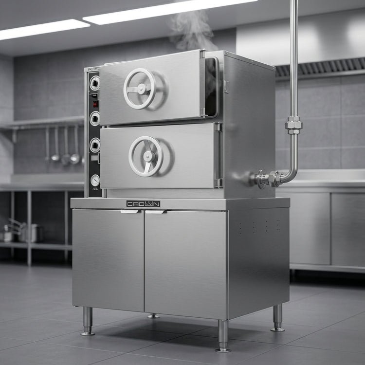 Product image #2 for Crown DDA-3 Do-All Direct Steam Dual-Pressure Steamer with 3 Compartments