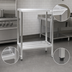 Thumbnail image #3 for New Age H.D. Series All-Welded Two-Shelf Aluminum Shelving Unit, 36 W x 20 D x 48 H