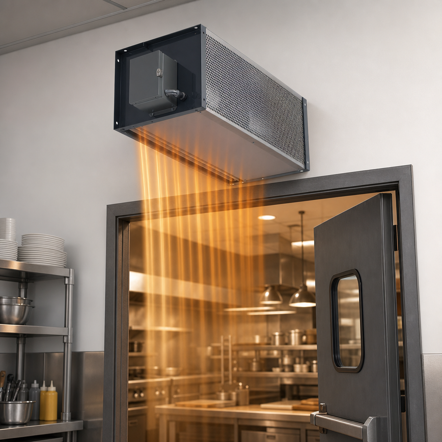 Electric Heated Air Curtain