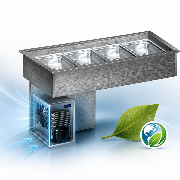 Product image #3 for Randell RCP-3 3-Pan Drop-In Refrigerated Cold Food Well