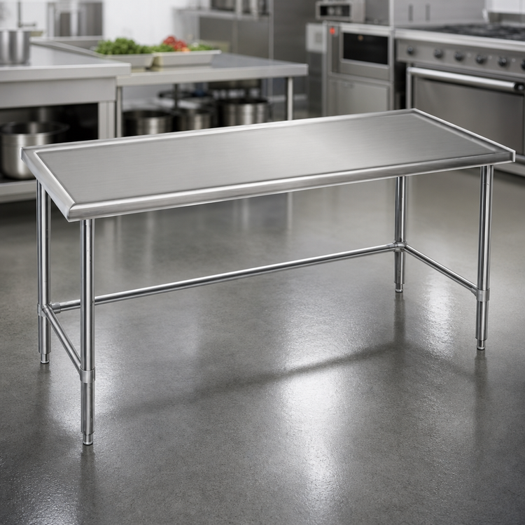 Product image #3 for Eagle Spec-Master Marine Series Stainless Steel Work Table, 108W x 30D, 14/300 Series Top