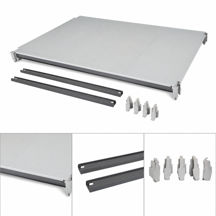 Product image #3 for Cambro Camshelving Elements XTRA 18 x 72 Inch Solid Universal Shelf Kit