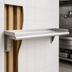 Thumbnail image #3 for Eagle Snap-n-Slide Wall-Mounted Shelf, 60 Inch W x 12 Inch D, Rolled Front Edge, 16/304 Stainless Steel