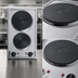 Thumbnail image #4 for Summit Commercial 2-Burner Solid Disk Electric Cooktop / Hot Plate, 115V, Stainless Steel