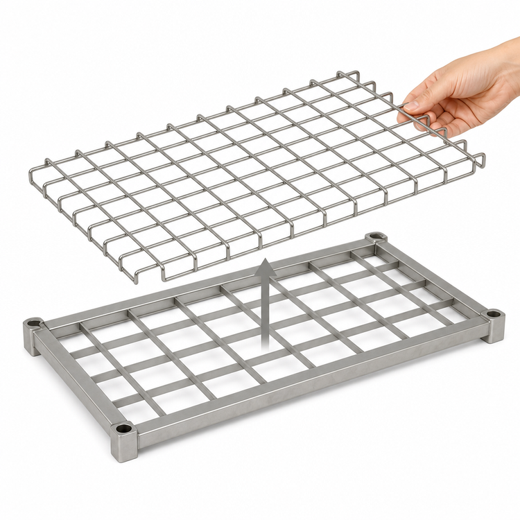 Product image #3 for EagleGard 30 x 18 Inch Dunnage Shelf with Removable Wire Mat