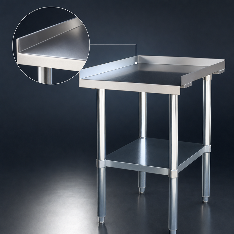 Product image #3 for Comstock-Castle 36-Inch Wide x 30-Inch Deep Equipment Stand with Stainless Steel Top and Galvanized Base
