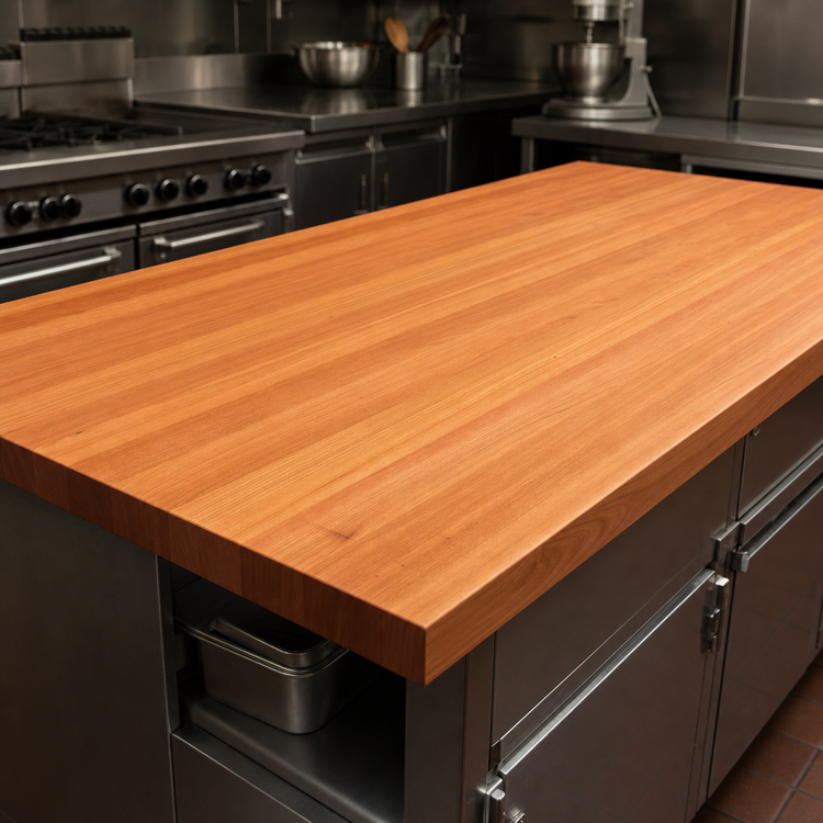 Product image #3 for Boos Block American Cherry Edge Grain Kitchen Countertop, 96 x 42 x 2-1/4 Inch, Penetrating Oil Finish