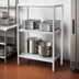 Thumbnail image #3 for Lifetime Tough Fully Assembled 2-Shelf Tubular Aluminum Dunnage Shelving Rack, 60 x 24 x 64 Inches