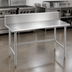 Thumbnail image #3 for Advance Tabco 108-Inch x 24-Inch 304 Stainless Steel Work Table with 10-Inch Backsplash