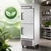 Thumbnail image #3 for True T-23F-2-HC One-Section Reach-In Freezer with (2) Half Solid Doors, -10°F, Bottom Mount