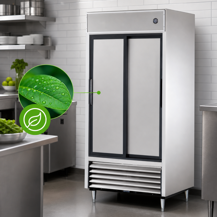 Product image #3 for True TSD-33-HC 39 1/2 Inch Two-Section Reach-In Refrigerator with Stainless Steel Sliding Doors