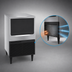 Thumbnail image #3 for Hoshizaki KM-161BAJ Cube-Style Ice Maker With Bin, Air-Cooled, 163 lb/Day Production, 78 lb Storage