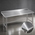 Thumbnail image #3 for Eagle Spec-Master 144-Inch x 30-Inch Stainless Steel Work Table with Rear Upturn and Tubular Base
