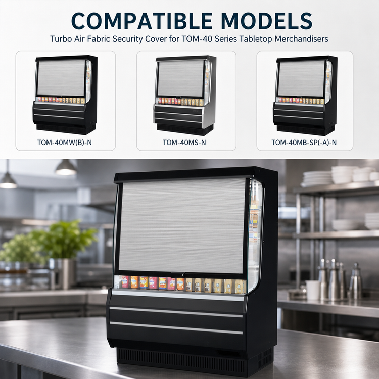 Product image #3 for Turbo Air Fabric Security Cover for TOM-40 Series Tabletop Merchandisers