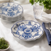 Thumbnail image #3 for American Metalcraft Isabella 8-3/4 Inch Blue & White Round Scalloped Melamine Plate