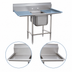 Thumbnail image #3 for Advance Tabco Regaline 1-Compartment Stainless Steel Sink with Left & Right Drainboards, 20 x 20 Inch Bowl