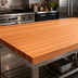 Thumbnail image #3 for Boos Block American Cherry Edge Grain Kitchen Countertop, 120 x 48 x 2-1/4 Inches, Varnique Finish