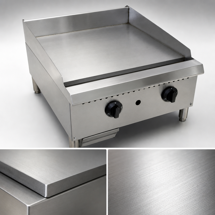 Product image #3 for Comstock-Castle CCHG-48-1 48-Inch Countertop Gas Griddle, Manual Control