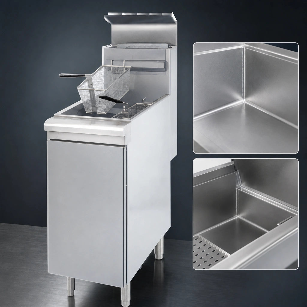 16-Gauge Stainless Steel Fry Tank