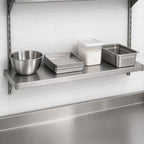 Thumbnail image #3 for Eagle Group SS2160S Solid Stainless Steel Shelf, 60"W x 21"D, Marine Edge, 400 lb. Capacity Case of 2