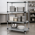Thumbnail image #3 for Quantum 24-Inch x 24-Inch x 86-Inch Solid Shelving Starter Kit with 4 Solid Shelves, 304 Stainless Steel