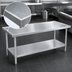 Thumbnail image #3 for Eagle Spec-Master Marine Series Stainless Steel Work Table with Undershelf, 84 x 48 Inches