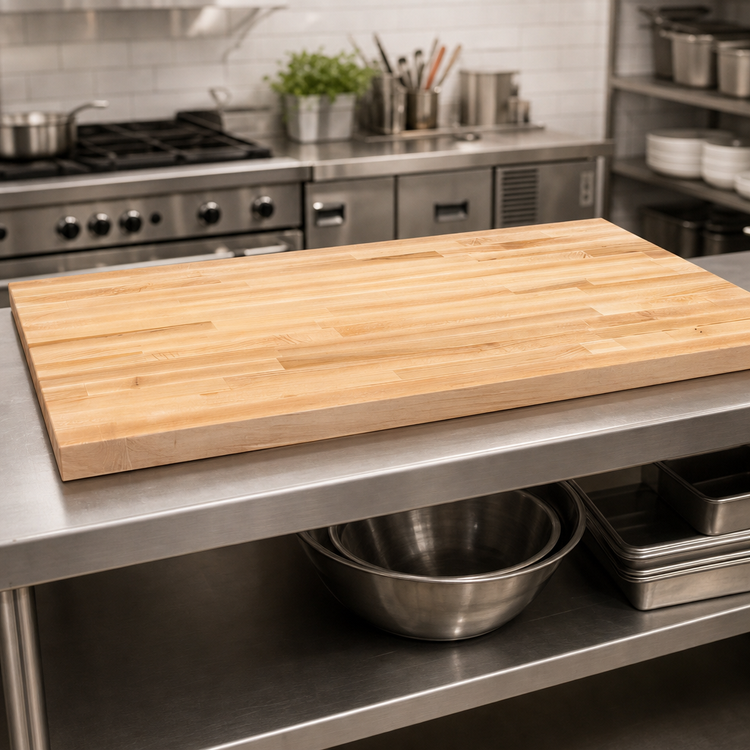 Product image #3 for John Boos Boos Block 60 x 30 x 1-1/2-Inch Blended Edge Grain Maple Kitchen Countertop, Penetrating Oil Finish