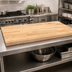 Thumbnail image #3 for John Boos Boos Block 60 x 30 x 1-1/2-Inch Blended Edge Grain Maple Kitchen Countertop, Penetrating Oil Finish
