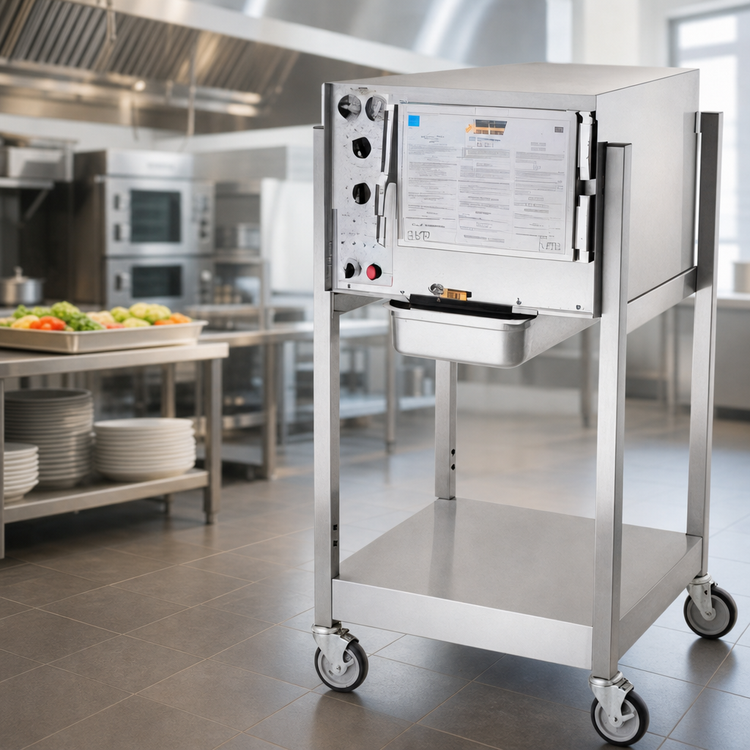 Product image #3 for AccuTemp Steam'N'Hold Boilerless Convection Steamer with Stand and Casters, 3-Pan, Electric, 208V