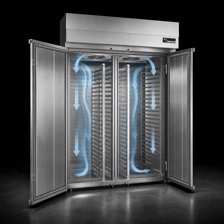 Product image #3 for Baxter Double Wide Roll-In Retarder/Proofer Cabinet, 80.5-Inch Depth, Remote R448A, Electric Heat
