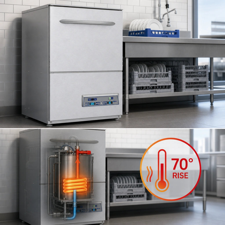 Built-In 70° Rise Booster Heater