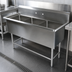 Thumbnail image #3 for John Boos Pro-Bowl 3-Compartment Stainless Steel Floor Model Sink, 53-1/8 Inches W x 25-1/2 Inches D, 12-Inch Deep Bowls
