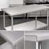 Thumbnail image #3 for Duke 60-Inch x 36-Inch Stainless Steel Work Table with Undershelf, Flat Top, 36-Inch High