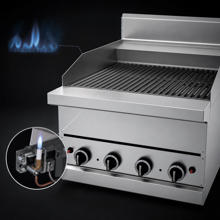Product image #3 for Garland GF Starfire Pro GF Sentry Flame Failure Series 24-Inch Countertop Gas Charbroiler