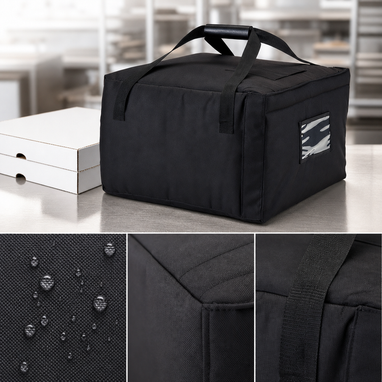 Product image #4 for Cambro GoBag Premium Pizza Delivery Bag, 5 x 18-Inch Capacity, Black