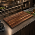 Thumbnail image #3 for Boos Block American Black Walnut Blended Edge Grain Kitchen Countertop, 120 x 42 x 1-1/2 Inch, Oil Finish
