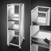 Thumbnail image #3 for Channel Manufacturing Semi-Enclosed Aluminum Bun Pan Rack, End-Load, 40-Pan Capacity, 21 x 26 x 70 Inches