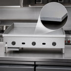 Thumbnail image #3 for Jade Range (Middleby) Supreme JGM-2442 42-Inch Natural Gas Countertop Griddle, 1-Inch Smooth Steel Plate, Manual Controls