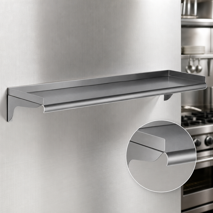 Product image #3 for Eagle Group 36 Inch x 10 Inch Wall-Mounted Stainless Steel Shelf