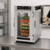 Thumbnail image #4 for Metro HotBlox Narrow 8-Pan Countertop/Stacking Pass-Thru Insulated Holding Cabinet with Clear Front & Rear Doors, Analog Controls
