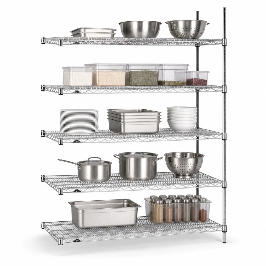 Five Wire Shelves