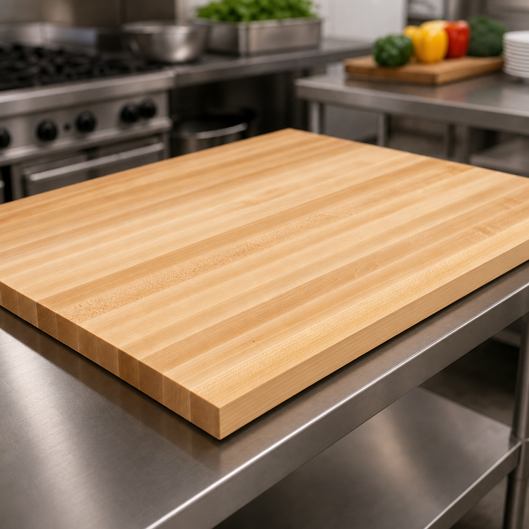 Product image #3 for Boos Block Northern Hard Rock Maple Edge Grain Kitchen Countertop, 84 x 38 x 1-1/2 Inch, Varnique Finish