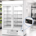 Thumbnail image #3 for Beverage-Air MarketMax IQ 52-Inch Two-Section Glass Door Freezer Merchandiser with Electronic Smart Lock, White, 46.2 Cu. Ft.