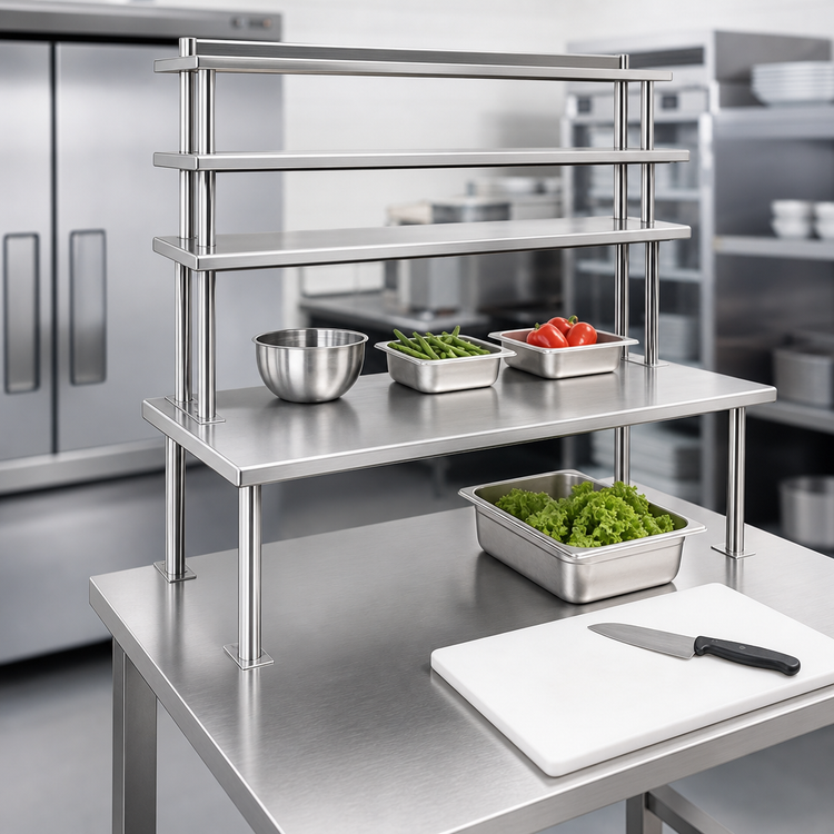 Product image #3 for Eagle Group Flex-Master 18-Inch Table-Mount Overshelf Post, Chrome Finish