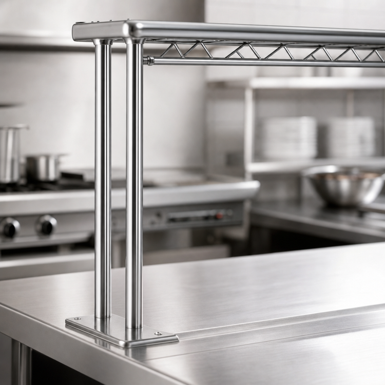 Product image #3 for Flex-Master 48 Inch Table-Mount Wire Shelving Post with Mounting Plate, Chrome Finish