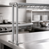 Thumbnail image #3 for Flex-Master 48 Inch Table-Mount Wire Shelving Post with Mounting Plate, Chrome Finish